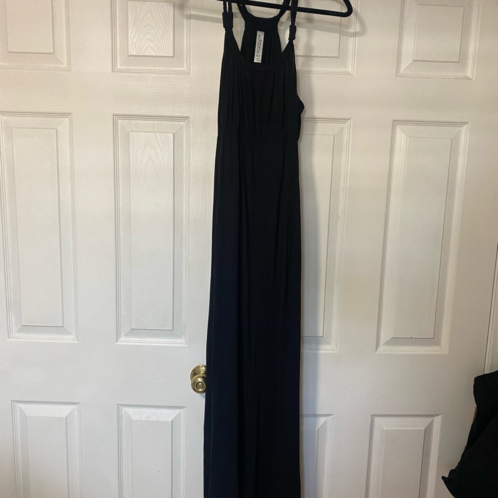 Black maxi dress
